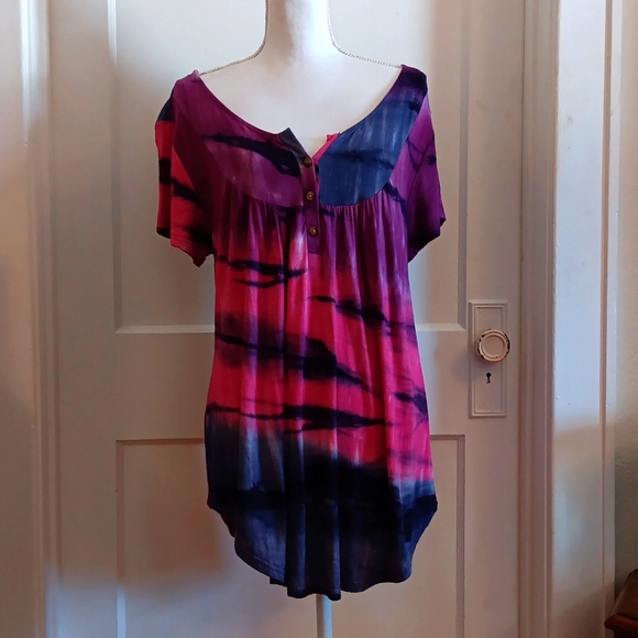 Tops - Pink, blue, and purple top